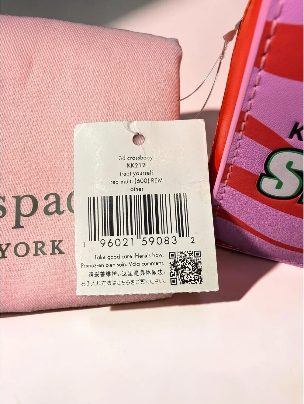 Kate Spade New York Sticky Situation 3D Crossbody Bag Chewing Gum Novelty NWT